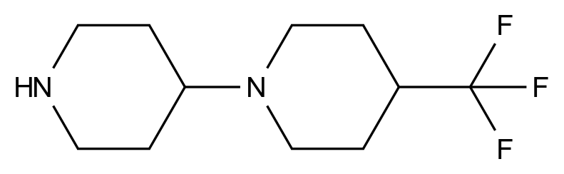 4-(Trifluoromethyl)-1,4'-bipiperidine CAS 1416351-72-8 结构式 Chemical Structure