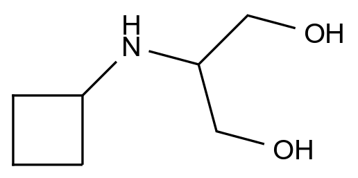  2-(Cyclobutylamino)propane-1,3-diol CAS 1477799-52-2 结构式 Chemical Structure