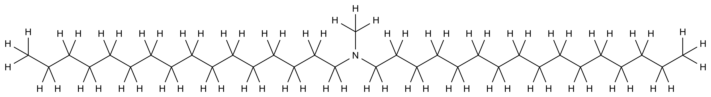  Dihexadecylmethylamine CAS 16724-61-1 结构式 Chemical Structure