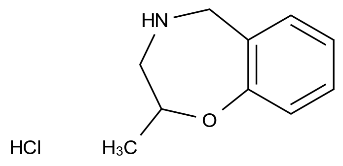 2-methyl-2,3,4,5-tetrahydro-1,4-benzoxazepine hydrochloride 2-methyl-2,3,4,5-tetrahydro-1,4-benzoxazepine hydrochloride CAS 1803595-52-9 结构式 Chemical Structure