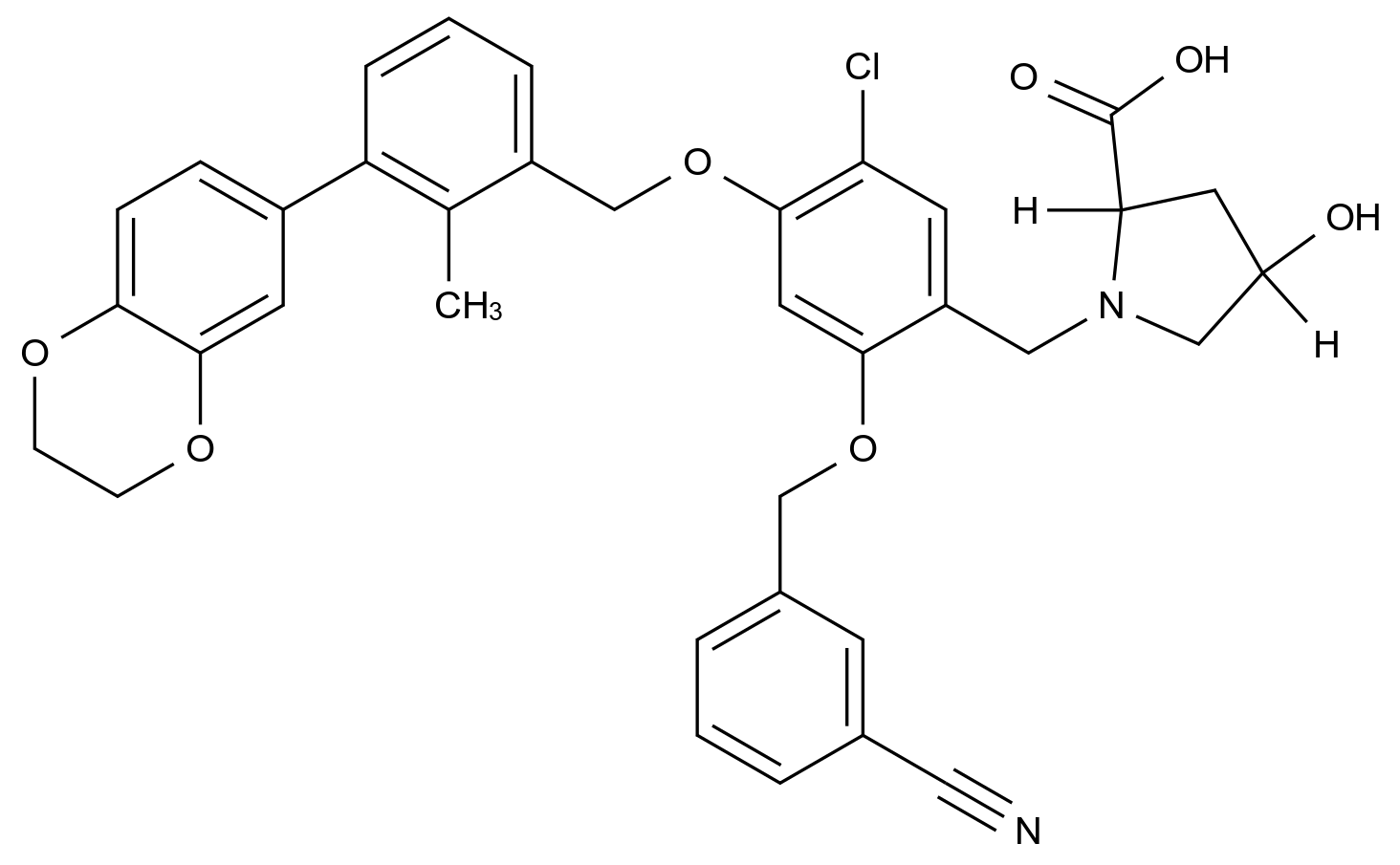 BMS-1166 BMS-1166 CAS 1818314-88-3 结构式 Chemical Structure
