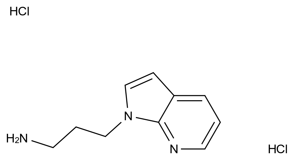  [3-(1H-Pyrrolo[2,3-b]pyridin-1-yl)propyl]amine dihydrochloride CAS 1881331-98-1 结构式 Chemical Structure