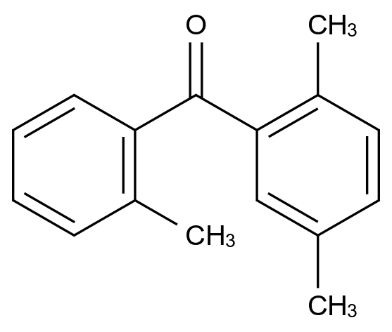  (2,5-Dimethylphenyl)(m-tolyl)methanone CAS 64357-29-5 结构式 Chemical Structure