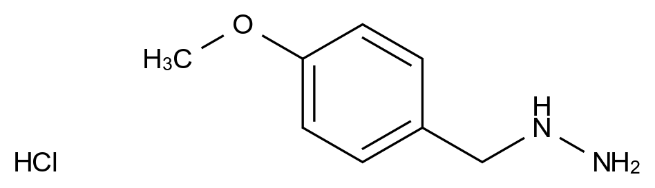  (4-Methoxybenzyl)hydrazine hydrochloride CAS 2011-48-5 结构式 Chemical Structure