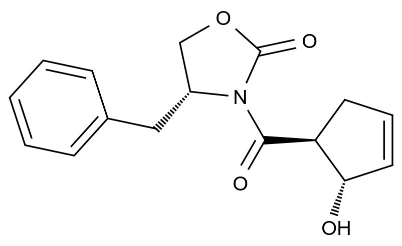 CAS No.:324741-99-3,(4R)-3-[[(1S,2S)-2-Hydroxy-3-cyclopenten-1-yl]carbonyl]-4-(phenylmethyl)-2-oxazolidinone