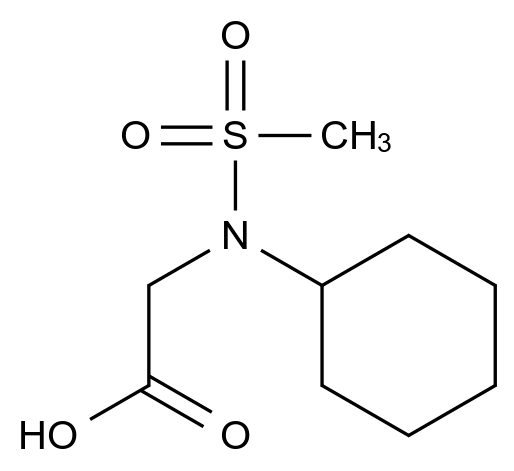  (Cyclohexyl-methanesulfonyl-amino)-acetic acid CAS 695174-16-4 结构式 Chemical Structure