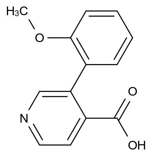 3-(2-Methoxyphenyl)isonicotinic acid structure