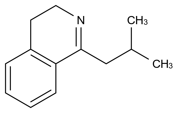 1-Isobutyl-3,4-dihydroisoquinoline 结构式