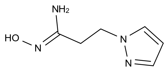 CAS No.:1006333-69-2,(1E)-N'-hydroxy-3-(1H-pyrazol-1-yl)propanimidamide