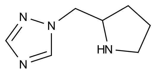 CAS No.:1018170-67-6,1-(pyrrolidin-2-ylmethyl)-1H-1,2,4-triazole