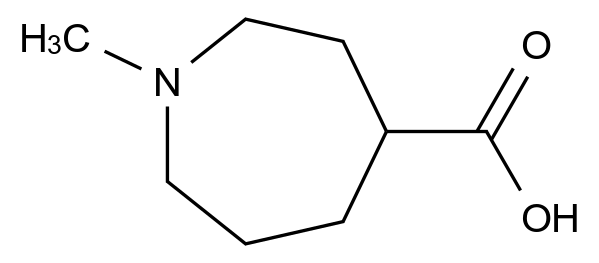  1-Methylazepane-4-carboxylic acid CAS 1027512-62-4 结构式 Chemical Structure