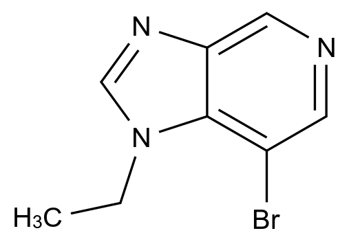  7-Bromo-1-ethyl-1h-imidazo[4,5-c]pyridine CAS 1044771-89-2 结构式 Chemical Structure
