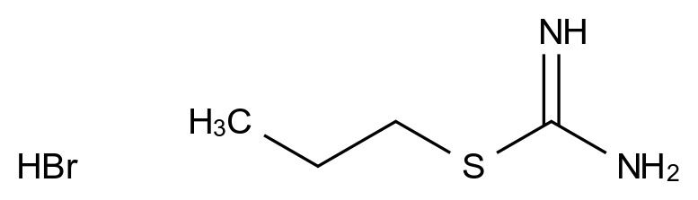  S-Propylthiuronium Bromide CAS 1071-75-6 结构式 Chemical Structure