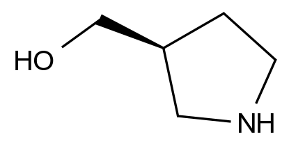  (S)-3-Pyrrolidinemethanol CAS 110013-19-9 结构式 Chemical Structure