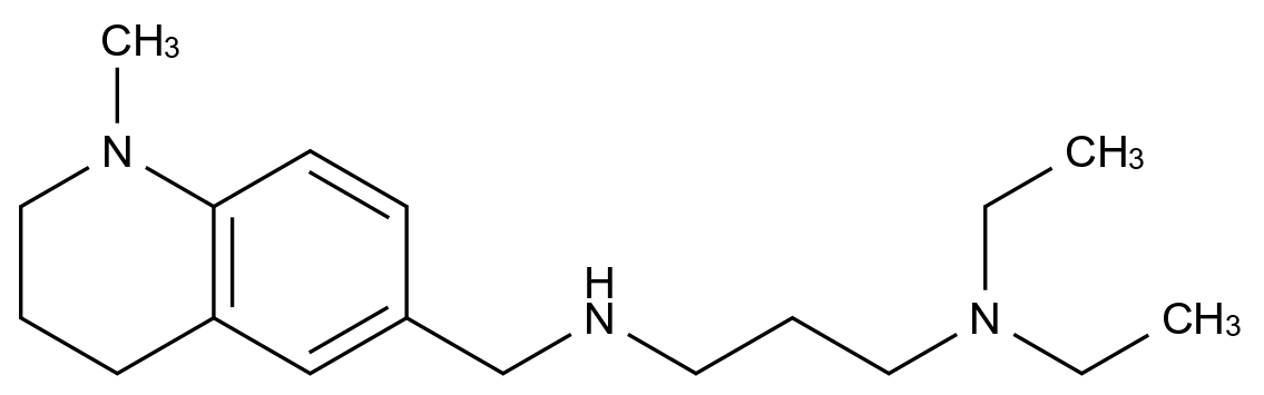  N,N-Diethyl-N-[(1-methyl-1,2,3,4-tetrahydro-quinolin-6-yl)methyl]propane-1,3-diamine CAS 1119453-04-1 结构式 Chemical Structure