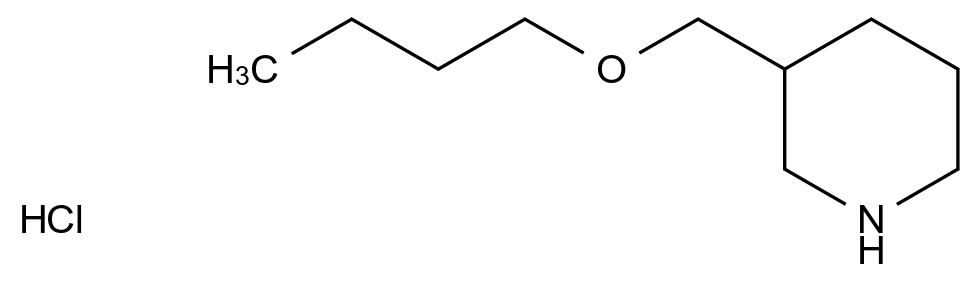  0512AD
1185303-66-5
3-(Butoxymethyl)piperidine hydrochloride
C10H22ClNO CAS 1185303-66-5 结构式 Chemical Structure