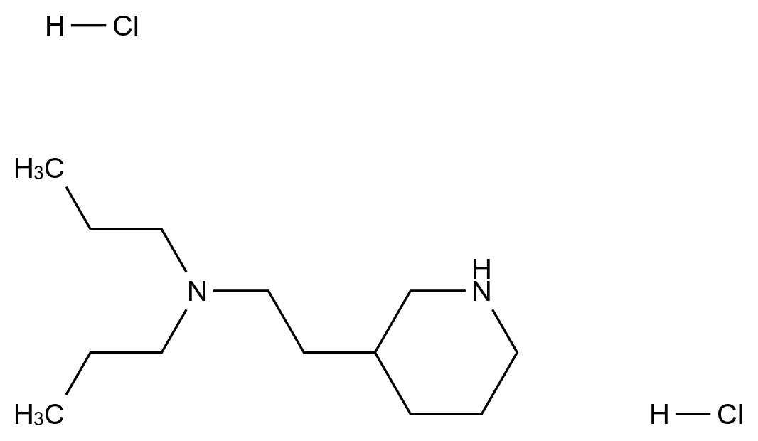  N-[2-(3-Piperidinyl)ethyl]-N-propyl-1-propanaminedihydrochloride CAS 1220035-65-3 结构式 Chemical Structure