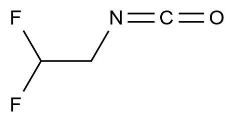  1,1-Difluoro-2-isocyanatoethane CAS 1237532-46-5 结构式 Chemical Structure