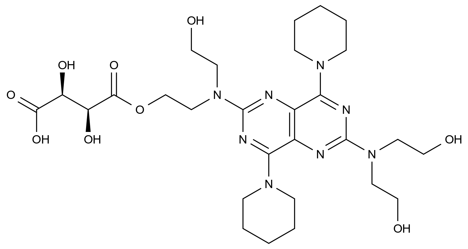 CAS No.:1246816-97-6,Dipyridamole tartaric acid ester, 96%