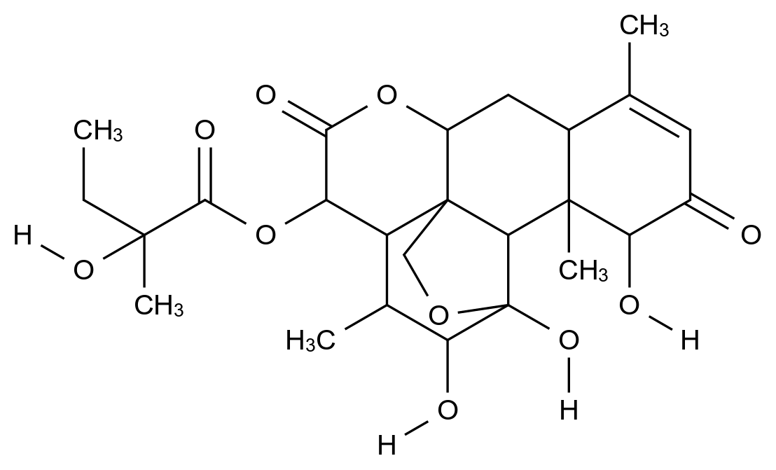 [1259-86-5]Butyric acid, 2-hydroxy-2-methyl-, 4-ester with 1,3ab,4,7,7aa,11,11a,11ba-octahydro-1a,2a