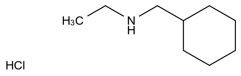  N-(Cyclohexylmethyl)ethanamine hydrochloride CAS 126541-73-9 结构式 Chemical Structure