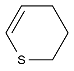  3,4-dihydro-2H-thiopyran CAS 13042-80-3 结构式 Chemical Structure