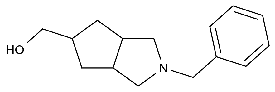  (2-Benzyloctahydrocyclopenta[c]pyrrol-5-yl)methanol CAS 1365570-28-0 结构式 Chemical Structure