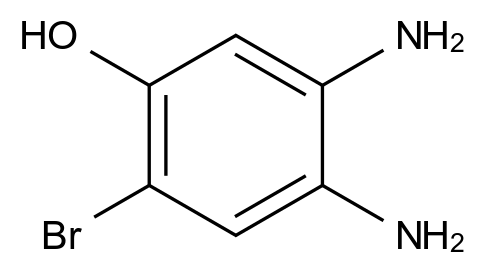  4,5-Diamino-2-bromophenol CAS 1375069-17-2 结构式 Chemical Structure