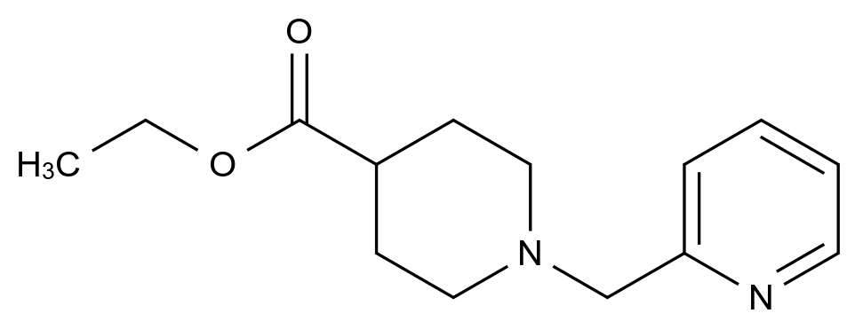  Ethyl 1-(pyridin-2-ylmethyl)piperidine-4-carboxylate CAS 138030-53-2 结构式 Chemical Structure
