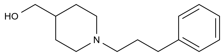  (1-(3-Phenylpropyl)piperidin-4-yl)methanol CAS 138030-60-1 结构式 Chemical Structure