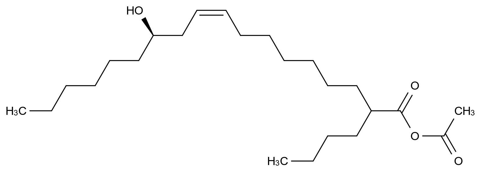 Butyl acetyl ricinoleate CAS 140-04-5 chemical structure