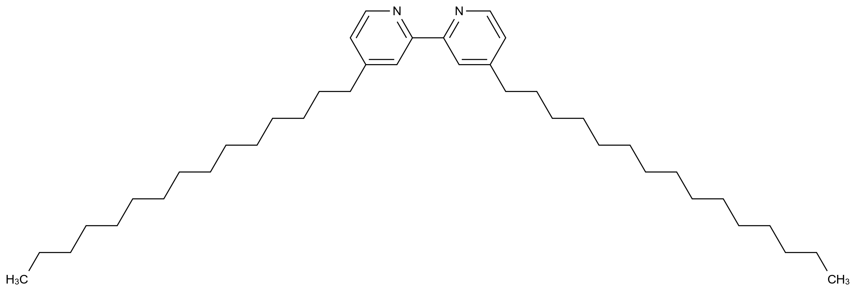 4,4'-双十五烷基-2,2'-联吡啶 4,4'-Dipentadecyl-2,2'-bipyridine CAS 142646-60-4 结构式 Chemical Structure