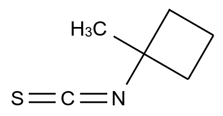 1-Isothiocyanato-1-methylcyclobutane CAS 1599342-41-2 chemical structure