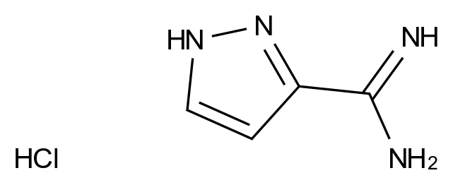 1H-pyrazole-3-carboximidamide hydrochloride 1H-pyrazole-3-carboximidamide hydrochloride CAS 166197-22-4 结构式 Chemical Structure
