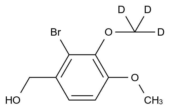  2-Bromoveratryl-d3 Alcohol CAS 1795029-54-7 结构式 Chemical Structure