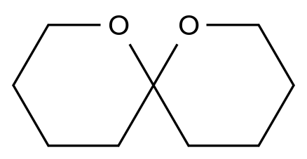 1,7-二氧杂螺[5.5]十一烷 1,7-dioxaspiro[5.5]undecane CAS 180-84-7 结构式 Chemical Structure