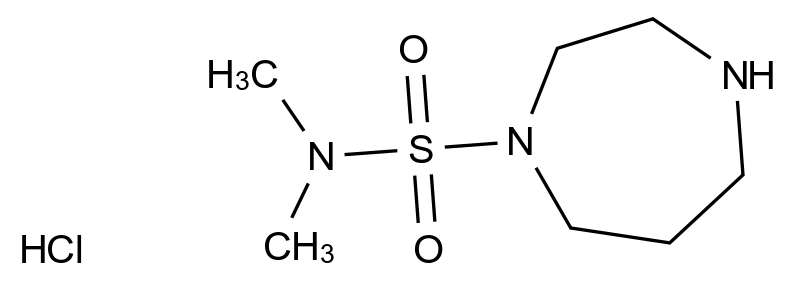 N,N-dimethyl-1,4-diazepane-1-sulfonamide hydrochloride N,N-dimethyl-1,4-diazepane-1-sulfonamide hydrochloride CAS 1803580-76-8 结构式 Chemical Structure