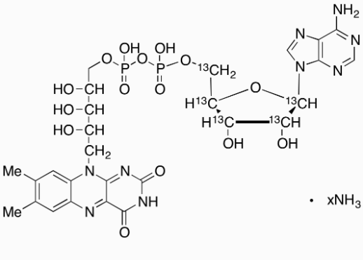 Flavine Adenine Dinucleotide-13C5 Ammonium Salt structure