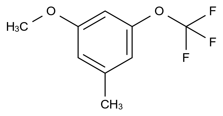 1-Methoxy-3-methyl-5-(trifluoromethoxy)benzene structure