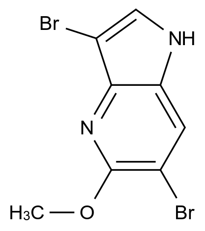 3,6-Dibromo-5-methoxy-1H-pyrrolo[3,2-b]pyridine structure