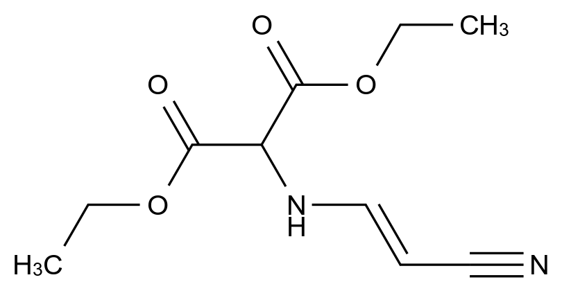  Diethyl (E)-2-((2-cyanovinyl)amino)malonate CAS 1021175-71-2 结构式 Chemical Structure