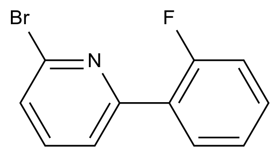  2-Bromo-6-(2-fluorophenyl)pyridine CAS 1142196-95-9 结构式 Chemical Structure