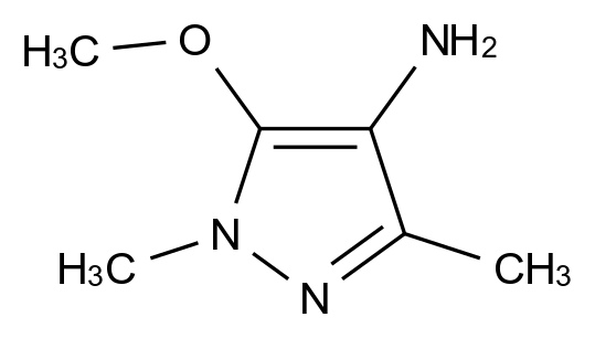  5-Methoxy-1,3-dimethyl-1h-pyrazol-4-amine CAS 1157097-11-4 结构式 Chemical Structure
