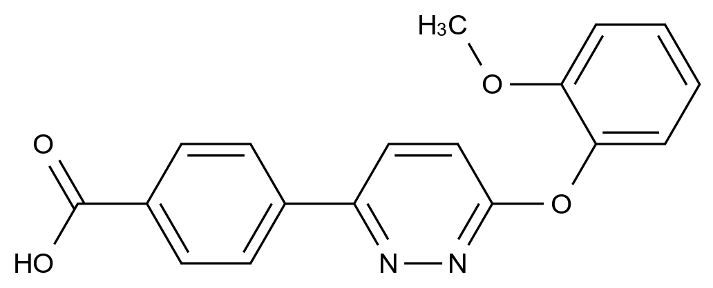 CAS No.:1172741-47-7,4-[6-(2-Methoxyphenoxy)pyridazin-3-yl]benzoic acid