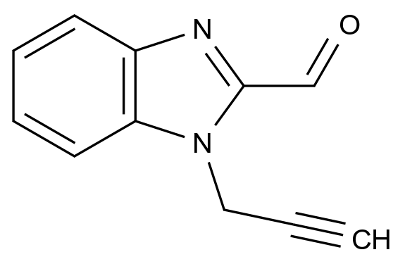  1-(Prop-2-yn-1-yl)-1H-benzo[d]imidazole-2-carbaldehyde CAS 118469-12-8 结构式 Chemical Structure