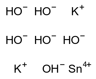  Dipotassium hexahydroxystannate CAS 12027-61-1 结构式 Chemical Structure