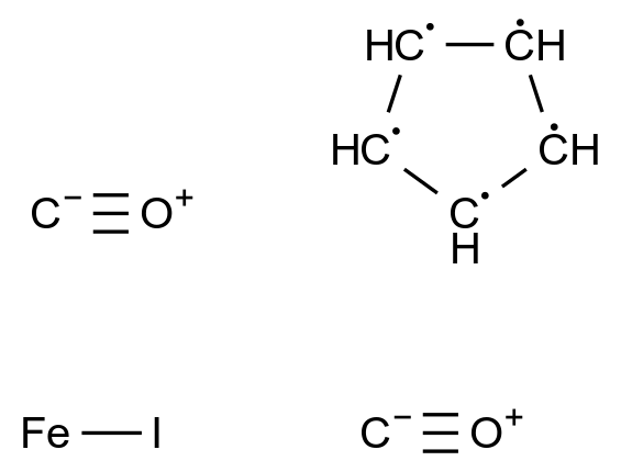 二羰基环戊基碘铁 dicarbonylcyclopentyliron iodide CAS 12078-28-3 结构式 Chemical Structure