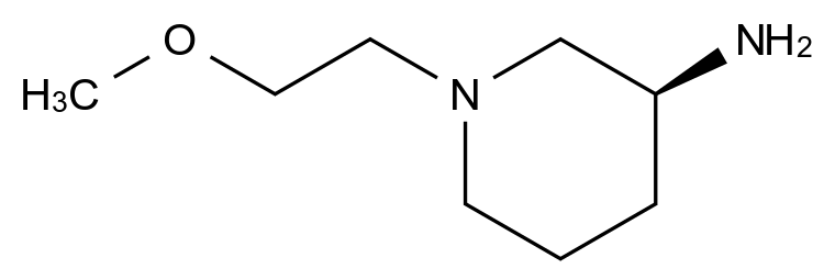  (S)-1-(2-methoxyethyl)piperidin-3-amine CAS 1218388-93-2 结构式 Chemical Structure