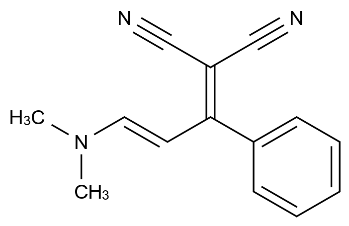 [124571-67-1]2-(3-dimethylamino-1-phenyl-2-propenylidene)-1,3-propanedinitrile