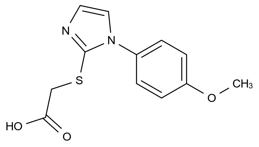 [124627-82-3]2-(carboxymethylthio)-1-(4-methoxyphenyl)imidazole